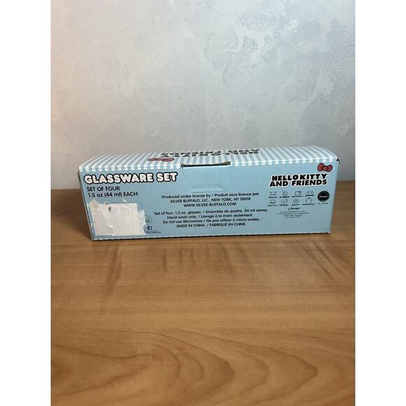 Hello Kitty & Friends Glassware SET OF 4 1.5 Oz Glasses Multicolor - Picture 5 of 5